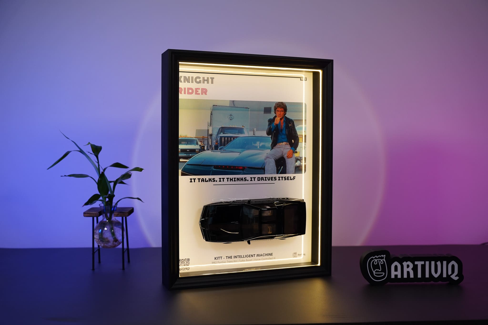 KITT 1982 Pontiac Trans Am Çerçeveli Koleksiyon