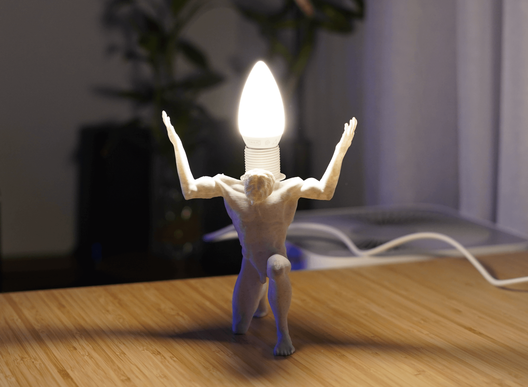 Atlas Dünya Lambası – Mermer Dokulu 3D Baskı Atlas Heykeli Tasarımlı Dekoratif Masa Lambası Atlas Dünya Lambası – Mermer Dokulu 3D Baskı Atlas Heykeli Tasarımlı Dekoratif Masa Lambası - Görsel 6