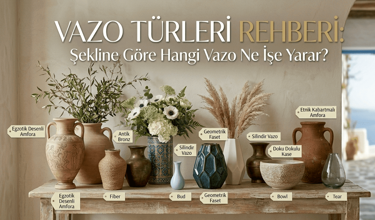 vazo türleri rehberi şekline göre