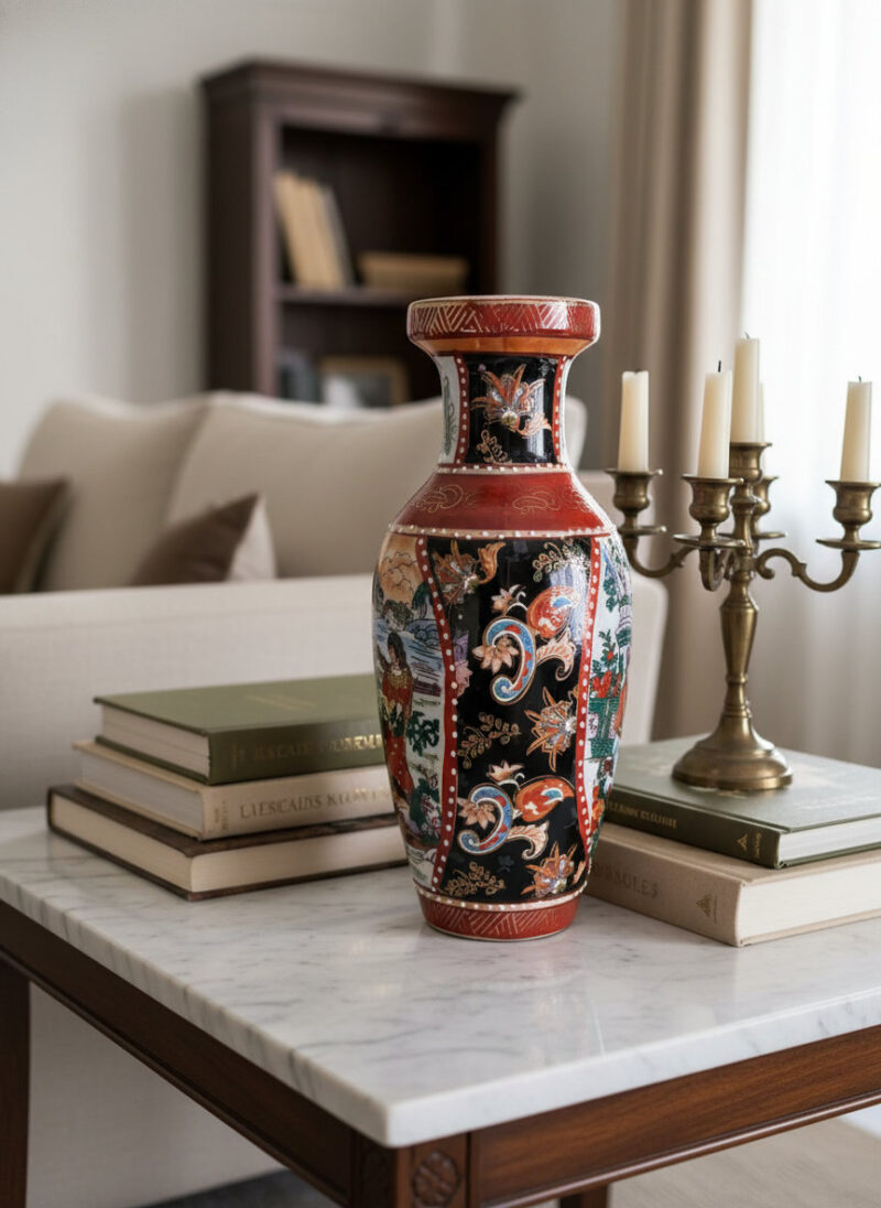 el yapımı seramik vazo elegant modern stil