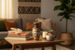 Kırmızı Damgalı Çin Porselen Vazo Lifestyle Bohemian