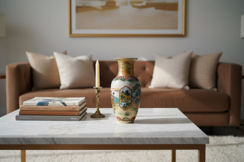 Geleneksel Çin Porselen Vazo Lifestyle Elegant