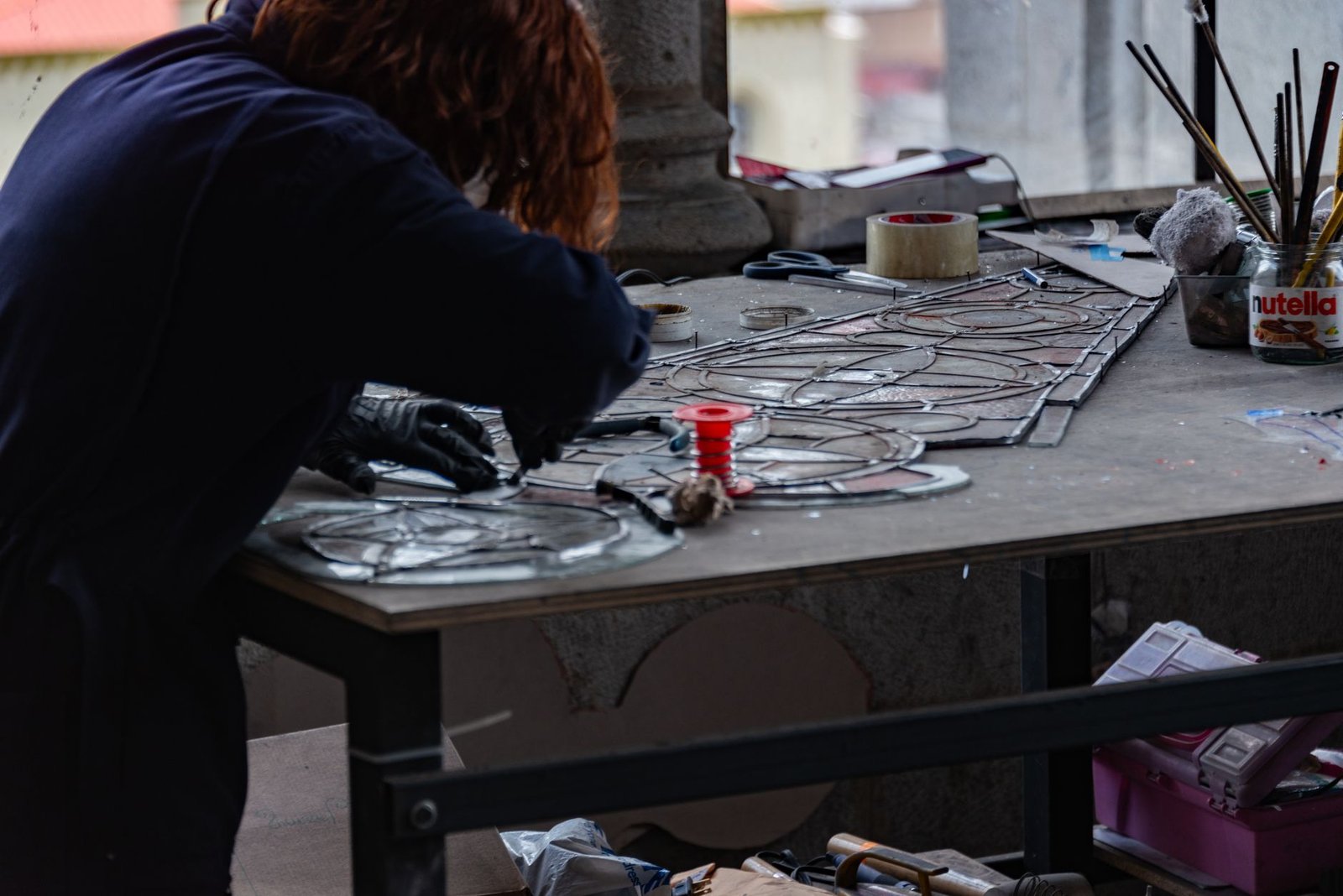 bakır folyo vitray tekniği tiffany lambası atölyesi