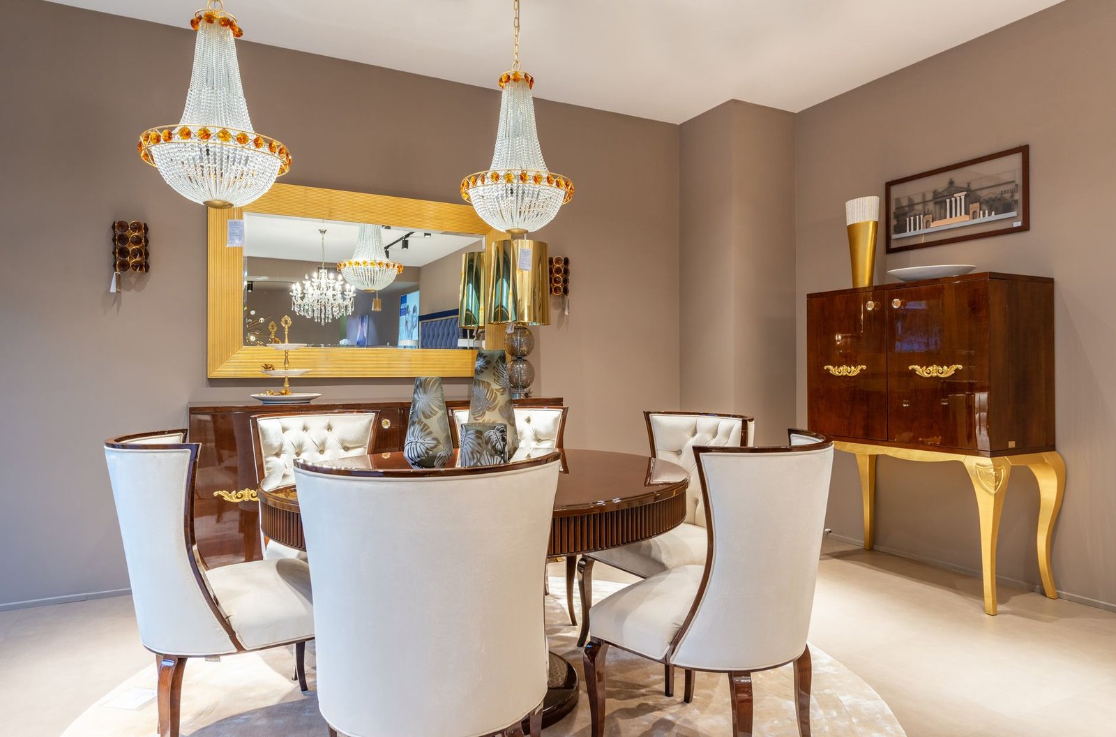 art deco dekor geometrik altın iç mekan