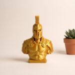 Agamemnon Büst Heykel — Gold hero 2