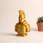 Agamemnon Büst Heykel — Gold hero 3