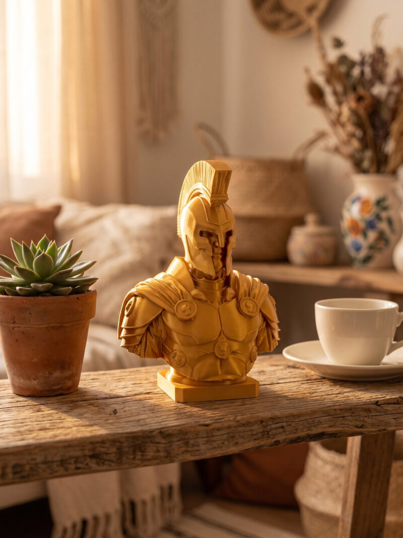 Agamemnon Büst Heykel — Gold lifestyle bohemian