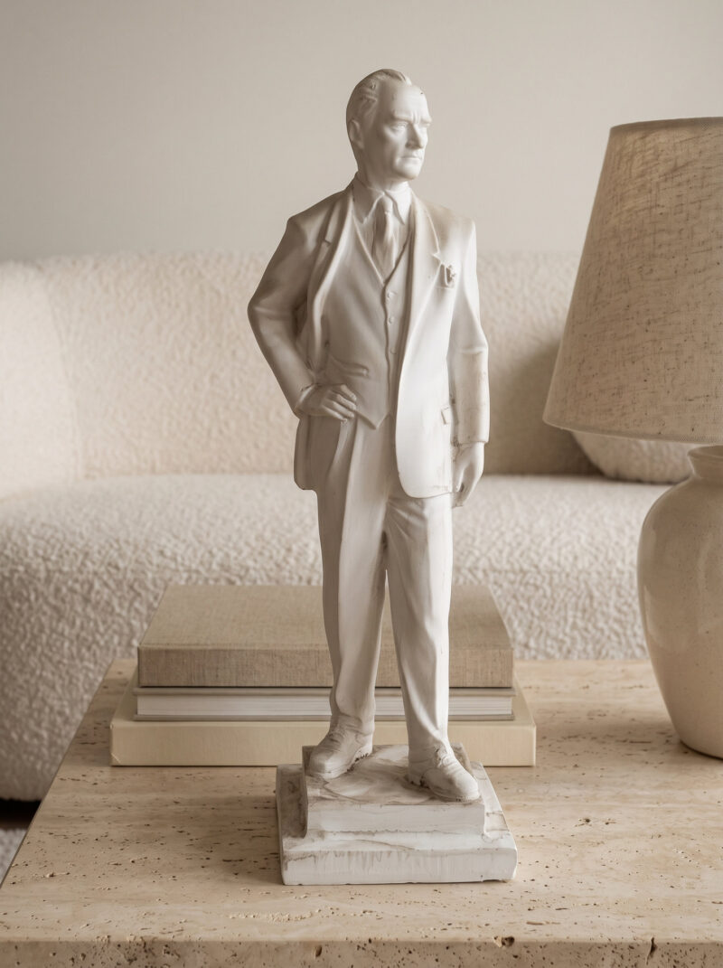 Atatürk, ayakta heykel lifestyle kahve_masasi